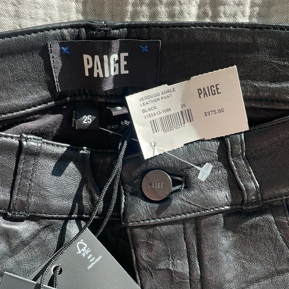 NWT Paige Leather pants - Picture 8 of 9